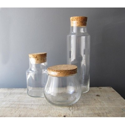 2015 glass apothecary jar cork lid