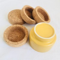 China Manufacturer Custom Eco Cork Lid Candle Jar Base