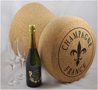 champagne cork stool