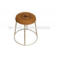 Champagne cage table/cork stool with wire(HP-J16)